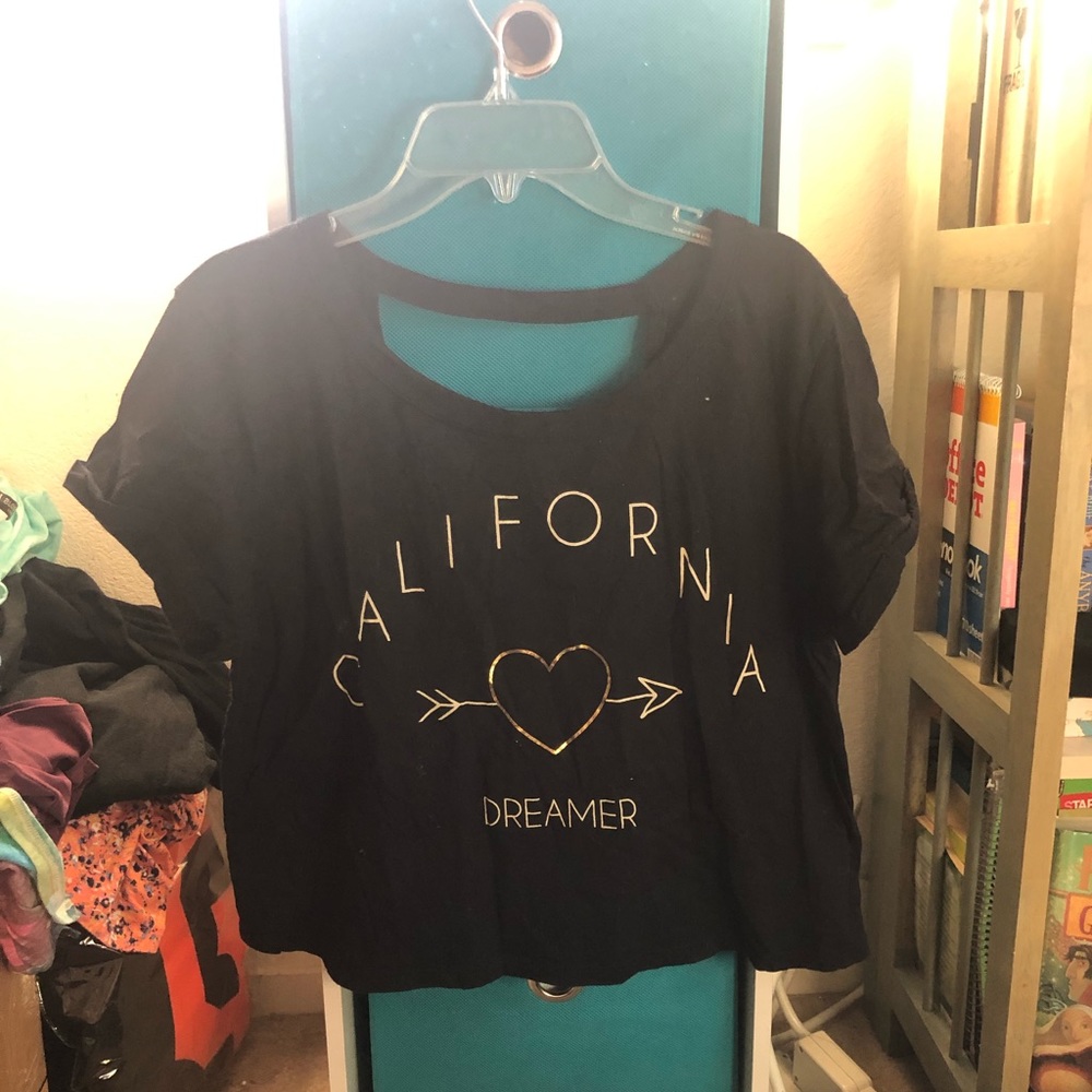 Forever 21 black crop top